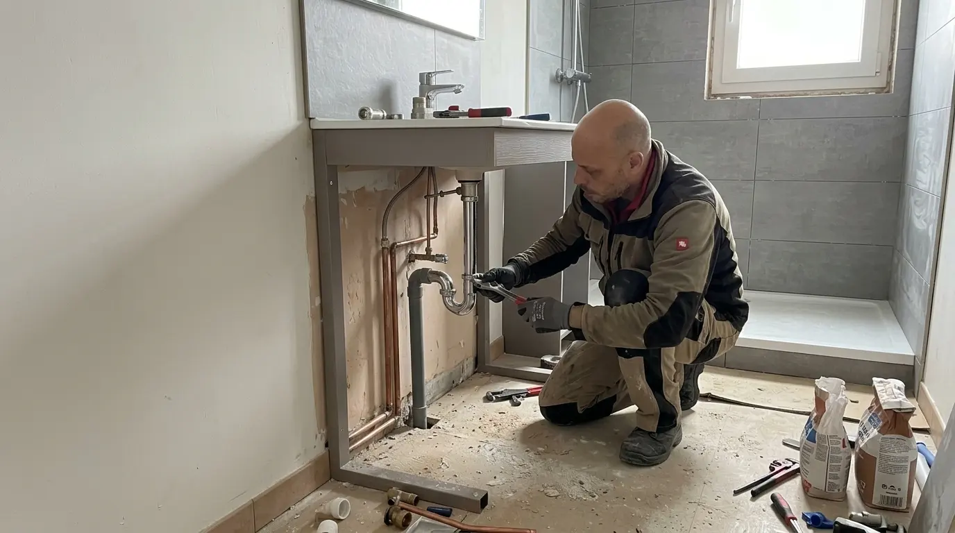 Rénovation plomberie salle de bain