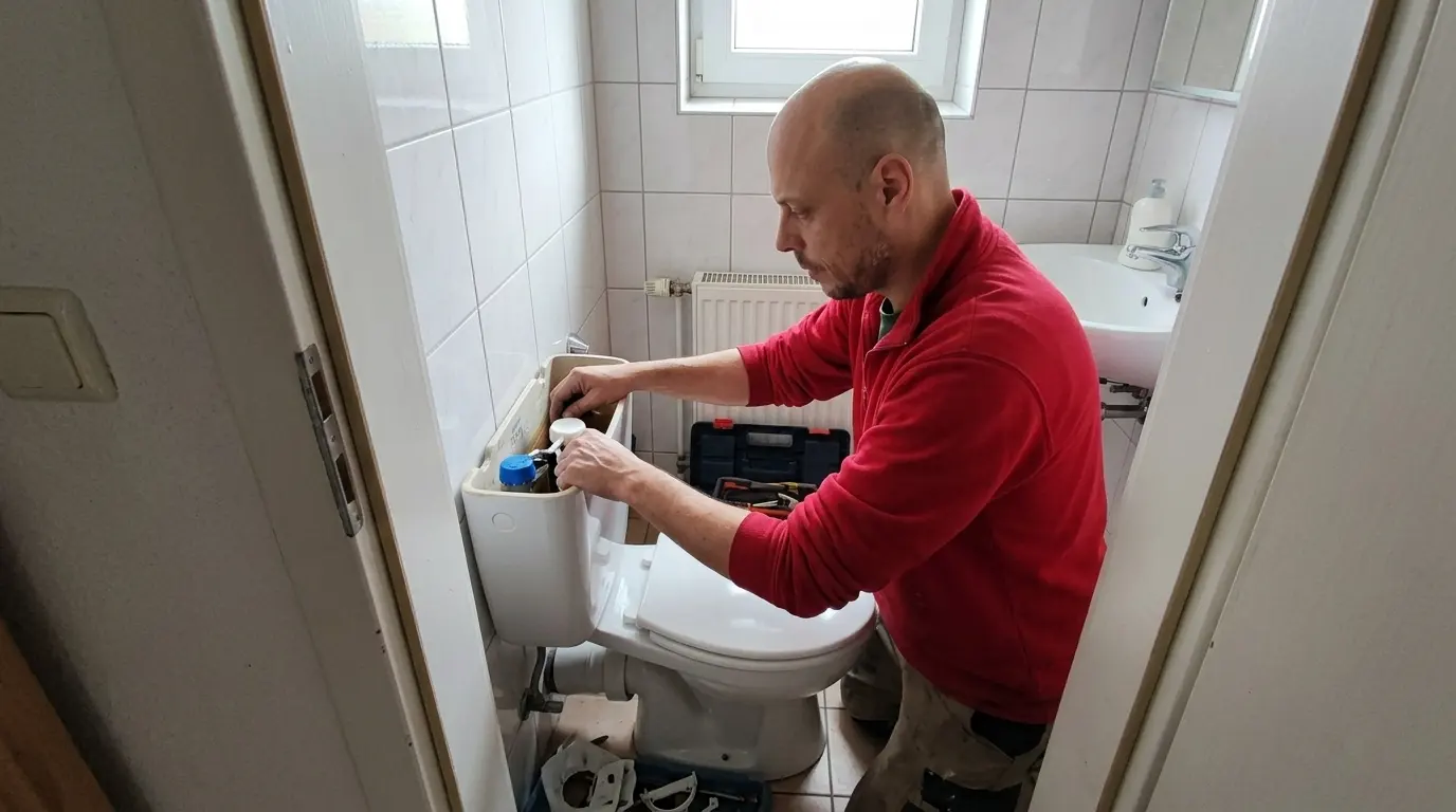 Réparation WC chez un client